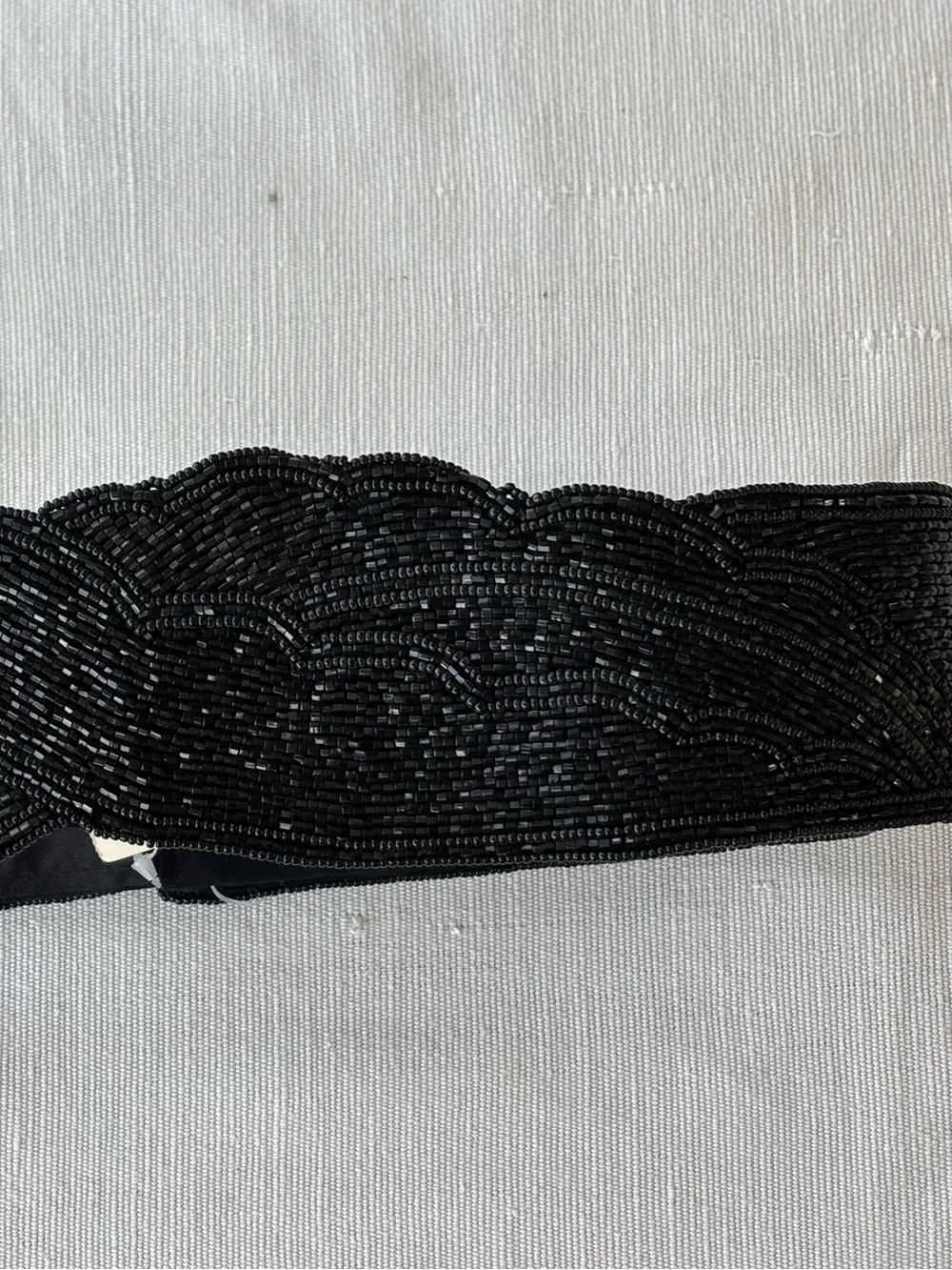 Black Beaded Women's Waist Belt - La Regale